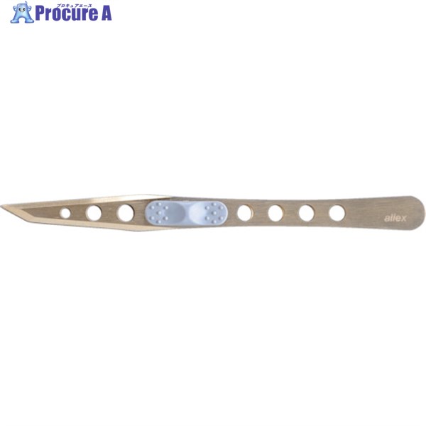 ALLEX ピンセット P-3T(チタンコート) 全長122mm 21109 1本 ▼836-6535