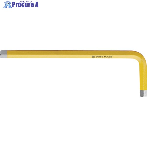 PBスイスツールズ 六角棒レンチ(レインボー)レモン色 210-3RB 1本 ▼857-1215