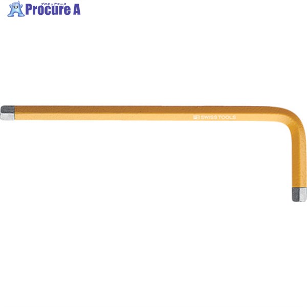 PBスイスツールズ 六角棒レンチ(レインボー)黄色 210-4RB 1本 ▼857-1216