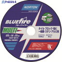 NORTON 切断砥石 ブルーファイヤ—MULTI 125mm×1.0mm 2TWC125BFM101P 10枚 ▼208-3373