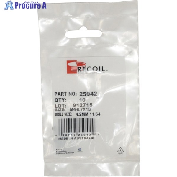 リコイル リコイルパケット M12-1.50×1D(10個入り) 27122 1袋 ▼251-2448