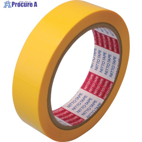 日東 電気絶縁用ポリエステル粘着テープ No.31C 基材厚み25μ×19mm×50m 黄 31C-75-251950 Y 1巻 ▼252-2906