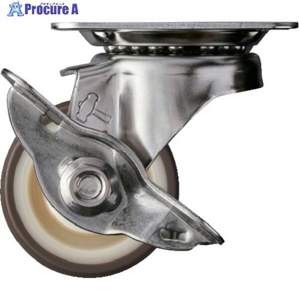 ハンマー Sシリーズオールステンレス 旋回式ウレタン車輪(ローラーベアリング)50mm ストッパー付 315S-..