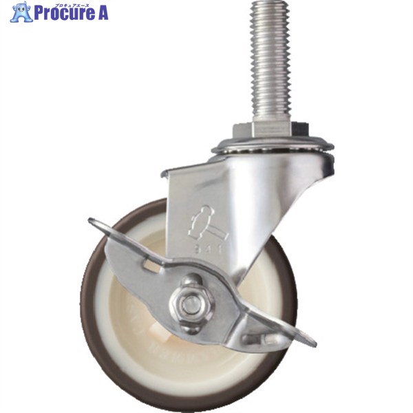 ハンマー EAシリーズオールステンレス 旋回式ウレタン車輪65mm(ナイロンホイール)ストッパー付 315EA-U..