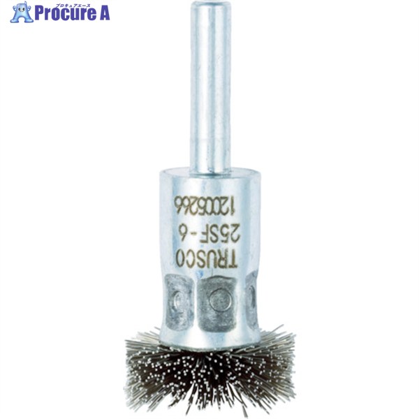 TRUSCO フラワー型 ステンレスブラシ 25パイ 25SF-6 1個 ▼415-2611