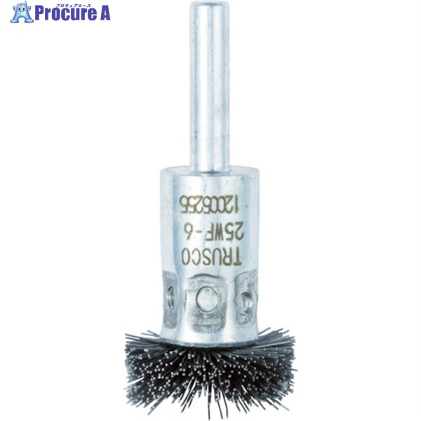 TRUSCO フラワー型 ワイヤーブラシ 25パイ 25WF-6 1個 ▼415-2620