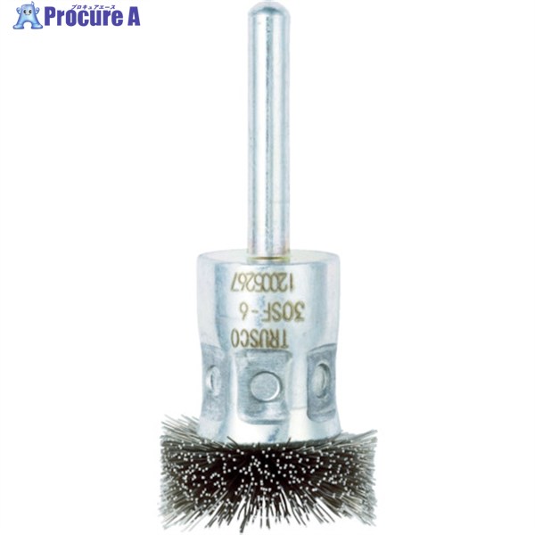 TRUSCO フラワー型 ステンレスブラシ 30パイ 30SF-6 1個 ▼415-2638