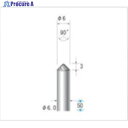 ナカニシ 超硬カッター テーパー型 ダブルカット φ6×3×軸φ6 90° 26231 1本 ▼476-4170