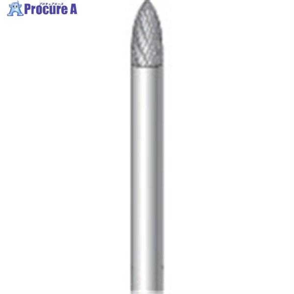 ナカニシ ロングシャフト超硬カッター 砲弾型 ダブルカット φ6×13×軸φ6 26641 1本 ▼829-3206