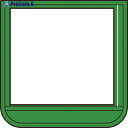 ユニット ポケット胸章(ワニ口タイプ)緑 368-141 1個 ▼124-0648