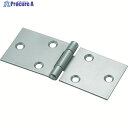 TRUSCO スチール製横長蝶番 生地仕上げ 全長32mm (4個入) 415-32N (ビスナシ 4コイリ) 1袋 ▼233-6138