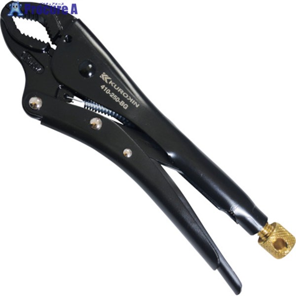 フジ矢 ロッキングプライヤー(パイプ用・黒金) 410-250-BG 1丁 ▼240-2236