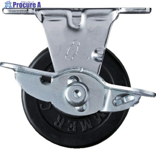 ハンマー Eシリーズ固定式ゴム車輪 50mm ストッパー付 415ER-R50 1個 ▼319-6011