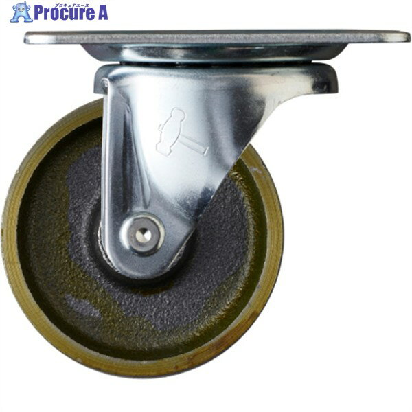 ハンマー プレート式キャスター 自在 車輪径75mm イモノ車輪 440G-C75 1個 ▼336-2192
