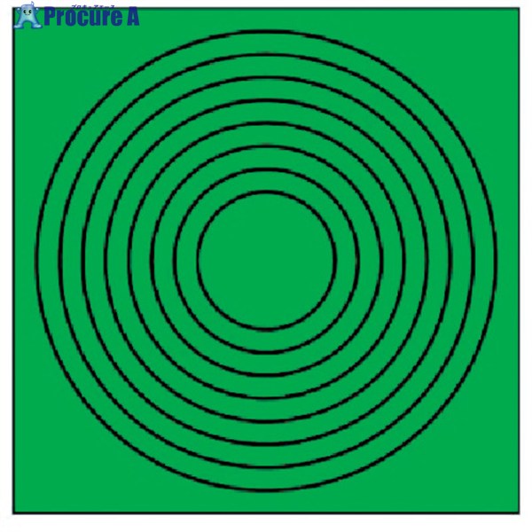 ユニット ゲージマーカー円形緑・PPステッカー・10枚組 446-86 1組 ▼371-6473