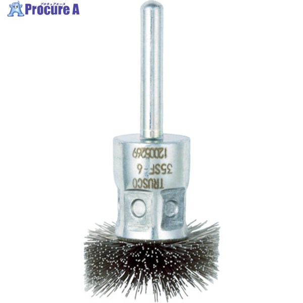 TRUSCO フラワー型 ステンレスブラシ 35パイ 35SF-6 1個 ▼415-2654