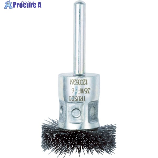 TRUSCO フラワー型 ワイヤーブラシ 35パイ 35WF-6 1個 ▼415-2662