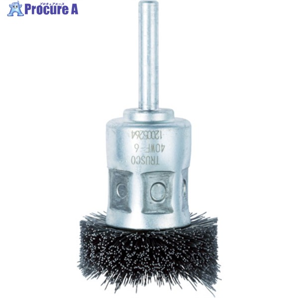TRUSCO フラワー型 ワイヤーブラシ 40パイ 40WF-6 1個 ▼415-2689