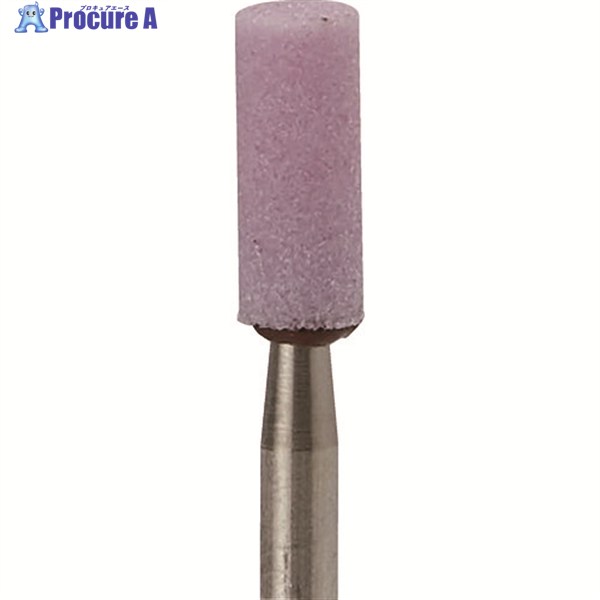 ナカニシ ミニチュア軸付砥石 10本入 円筒型 φ2.5×6×軸φ1.6 WA #140 41012 1パック ▼476-4943