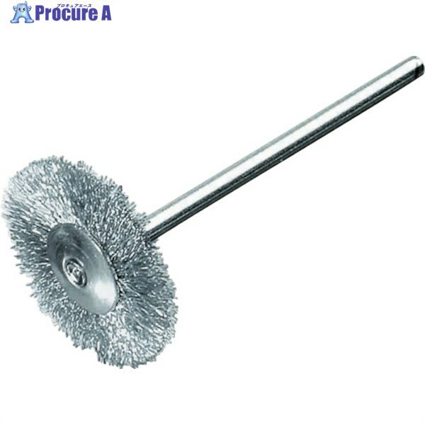 LESSMANN 軸付ミニチュアブラシ 平型 Φ19 410222 1本 ▼483-9625