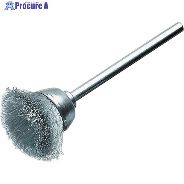 LESSMANN ミニチュア軸付カップ型ブラシ ステンレス線0.1 Φ18 430323 1本 ▼483-9951