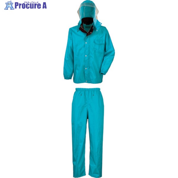 カジメイク ディフェンドレインスーツ ターコイズ 3L 3293-53-3L 1着 ▼491-6671