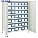 TRUSCO スチールラック 軽量棚扉付 875X300X1200樹脂引出透明小X42 ネオグレー 43V-T808C7 NG(ネオグレー) 1台 ◇▼504-...