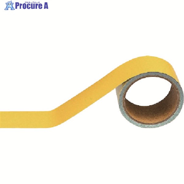 ユニット 配管識別テープ 黄(極小)・アルミ・25mm幅X5m 447-13 1巻 ▼741-5036