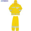 カジメイク 【売切廃番】視認性レディースレインスーツ イエロー S 3830-11-S 1着 ▼768-2484【代引決済不可】