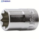 Ko-ken 2重4角ソケット 差込角9.5mm 対辺10mm 3415M-10 1個 ▼811-9067