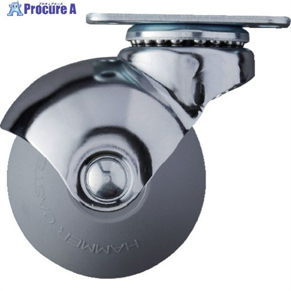 ハンマー プレート式 旋回式ウレタン車輪 50mm 405P-UR50 1個 ▼814-0823