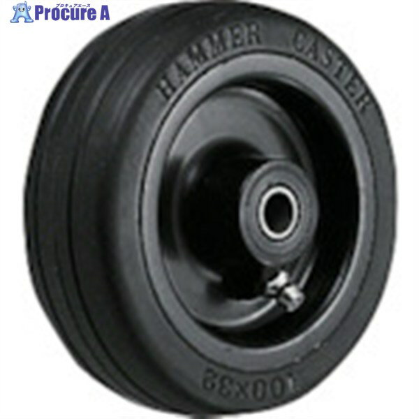 ハンマー S型SUSゴム車輪 100mm 434S0S-RU100 1個 ▼814-1374