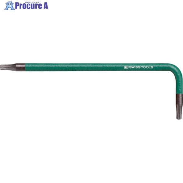 PBスイスツールズ 410-6GR レインボーヘクスローブレンチ 緑色 410-6GR 1本 ▼829-0463