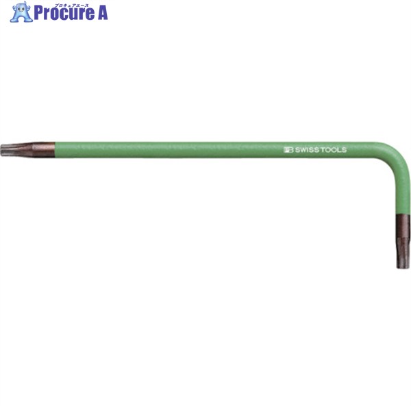 PBスイスツールズ 410-7YG レインボーヘクスローブレンチ 黄緑色 410-7YG 1本 ▼829-0464