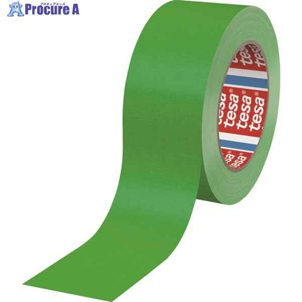 tesa 補修用布テープ 蛍光グリーン 25mmx25m 4671-25-25-FG 1巻 ▼160-8079