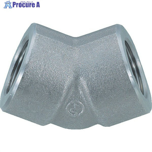 フジトク 45°高圧エルボ 45E 50A 炭素鋼 ねじ込み 45E-PT-50A 1個 ▼226-6377