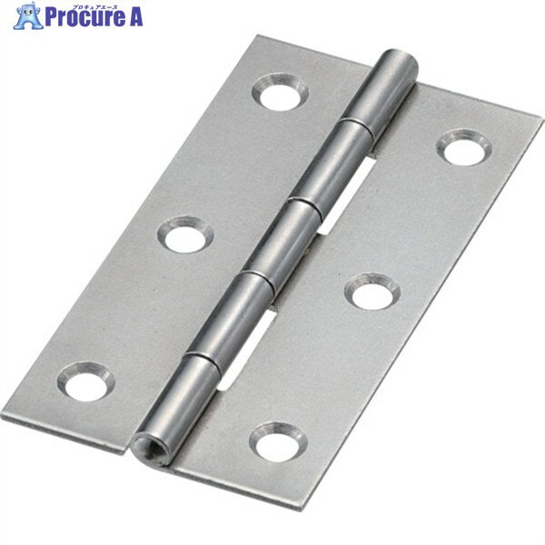 TRUSCO スチール製薄口普通蝶番 生地仕上げ 全長63.5mm (10個入) 550-64N (10コイリ キジビスナシ) 1袋 ▼233-6022