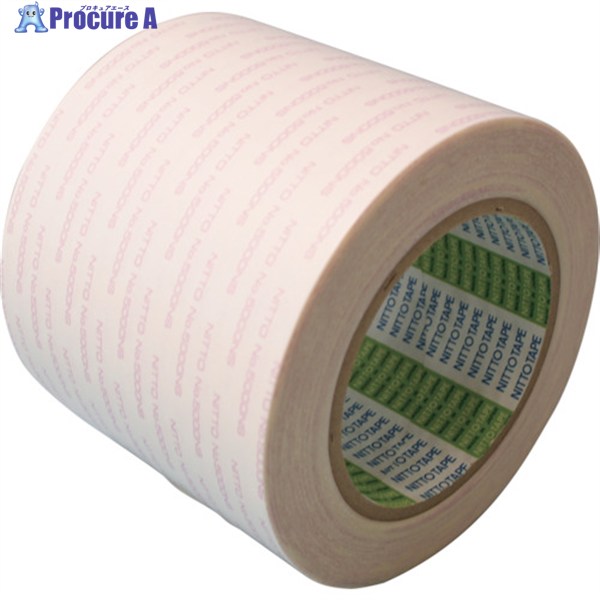 日東 再剥離可能強力両面テープNo.5000NS 100mm×20m ホワイト 5000NS-100 1巻 ▼250-3340