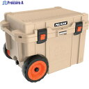 PELICAN 45QW エリートクーラー(キャスター付き) タン 45QW-2-TAN 1台 ◇▼337-8260