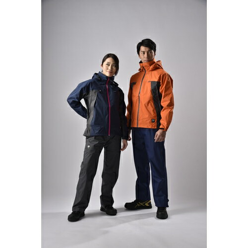 アイトス ディアプレックス レインウエア オレンジXチャコール M 56301-063-M 1着 ▼422-2822