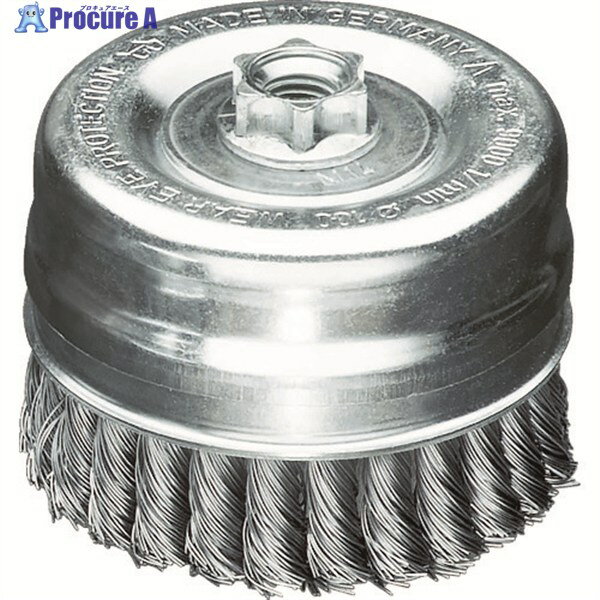 LESSMANN ノットカップブラシ Φ80 高張度鋼線 線径0.5 484214 1個 ▼484-0453