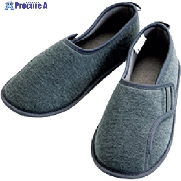 あゆみ 作業靴 防災ルームシューズ(踏抜き防止材内蔵) グレー 3L(26.5〜27.5CM) 46060110061 1足 ▼554-..