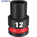 milwaukee SHOCKWAVE IMPACT DUTY インパクトソケット 1/2インチ(12.7mm)角 12mm 49-66-6244 1個 ▼566-9660