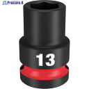 milwaukee SHOCKWAVE IMPACT DUTY インパクトソケット 1/2インチ(12.7mm)角 13mm 49-66-6245 1個 ▼567-1157