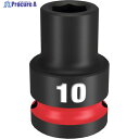 milwaukee SHOCKWAVE IMPACT DUTY インパクトソケット 1/2インチ(12.7mm)角 10mm 49-66-6242 1個 ▼567-1158