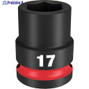milwaukee SHOCKWAVE IMPACT DUTY インパクトソケット 1/2インチ(12.7mm)角 17mm 49-66-6249 1個 ▼567-1165