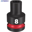 milwaukee SHOCKWAVE IMPACT DUTY インパクトソケット 1/2インチ(12.7mm)角 8mm 49-66-6240 1個 ▼567-1174