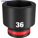 milwaukee SHOCKWAVE IMPACT DUTY インパクトソケット 1/2インチ(12.7mm)角 36mm 49-66-6268 1個 ▼567-1188