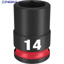 milwaukee SHOCKWAVE IMPACT DUTY インパクトソケット 3/8インチ(9.5mm)角 14mm 49-66-6138 1個 ▼567-1189