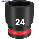 milwaukee SHOCKWAVE IMPACT DUTY インパクトソケット 1/2インチ(12.7mm)角 24mm 49-66-6256 1個 ▼567-1229